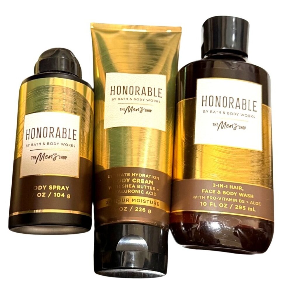Bath &‎ Body Works Honorable Men's 3pc set NEW